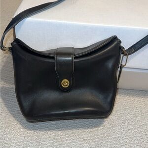 Coach Black Leather Crossbody Bag